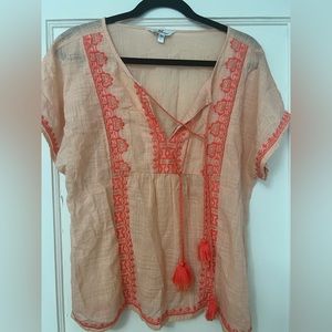 Vineyard Vines Coral Blouse